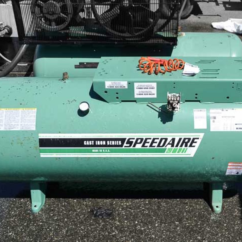 Used Speedaire Air Compressor Tank Coast Machinery Group