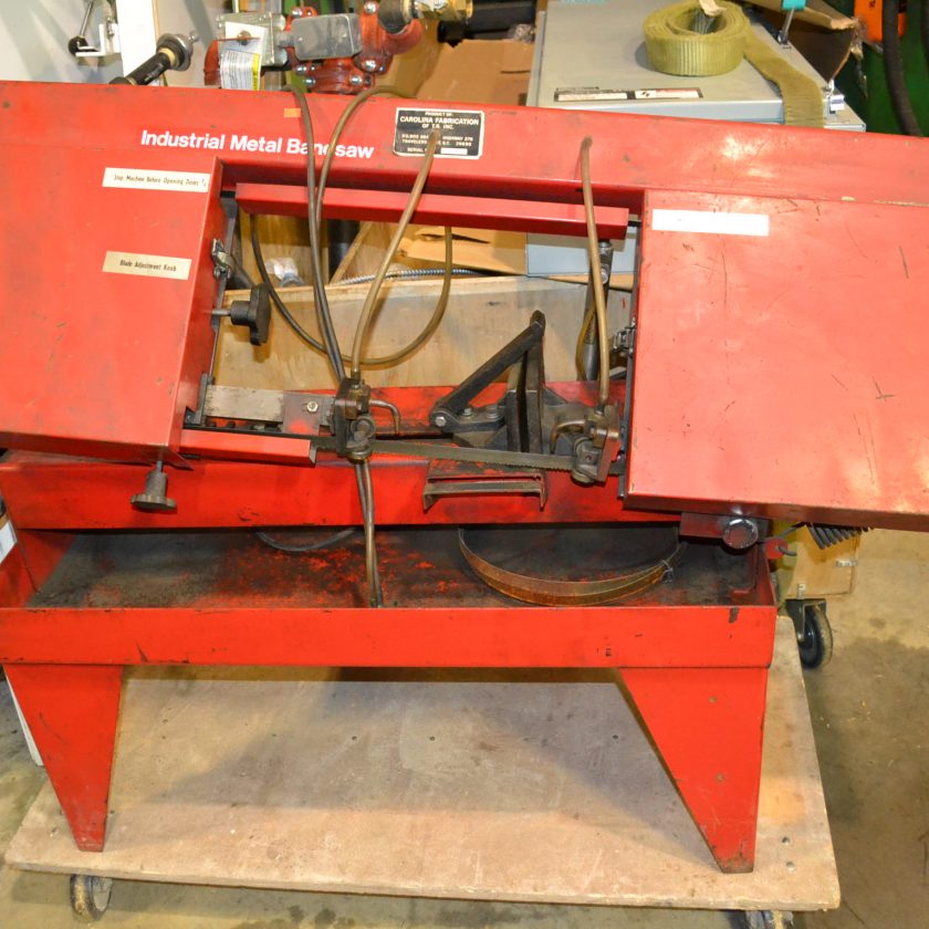 Used Carolina Fabrication Industrial Metal Bandsaw Coast Machinery Group