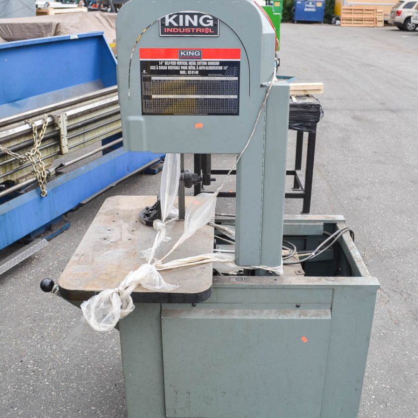 Used King 14" KC914H Vertical Metal Cutting Bandsaw Coast Machinery