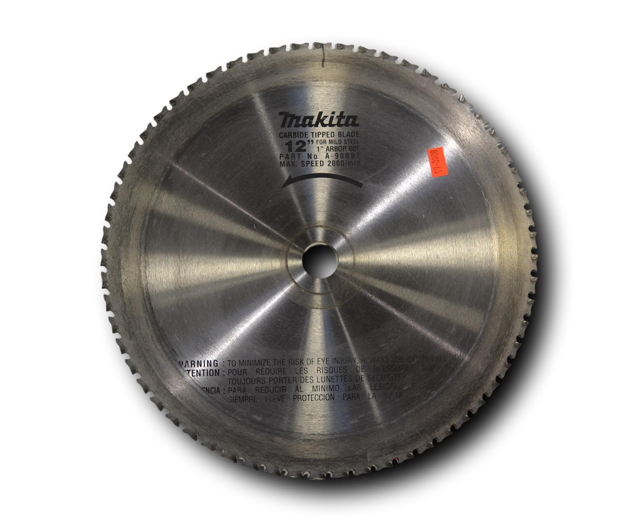 Used Makita 12" Saw Blade 60T 1" Arbor Coast Machinery Group