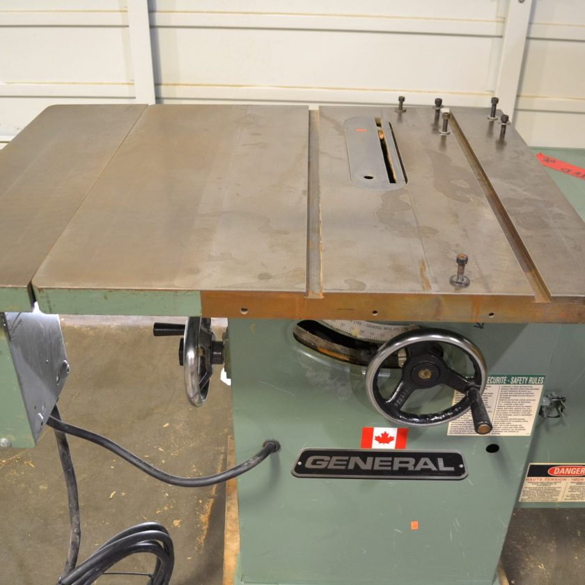 Used General 350 10" Table Saw Coast Machinery Group