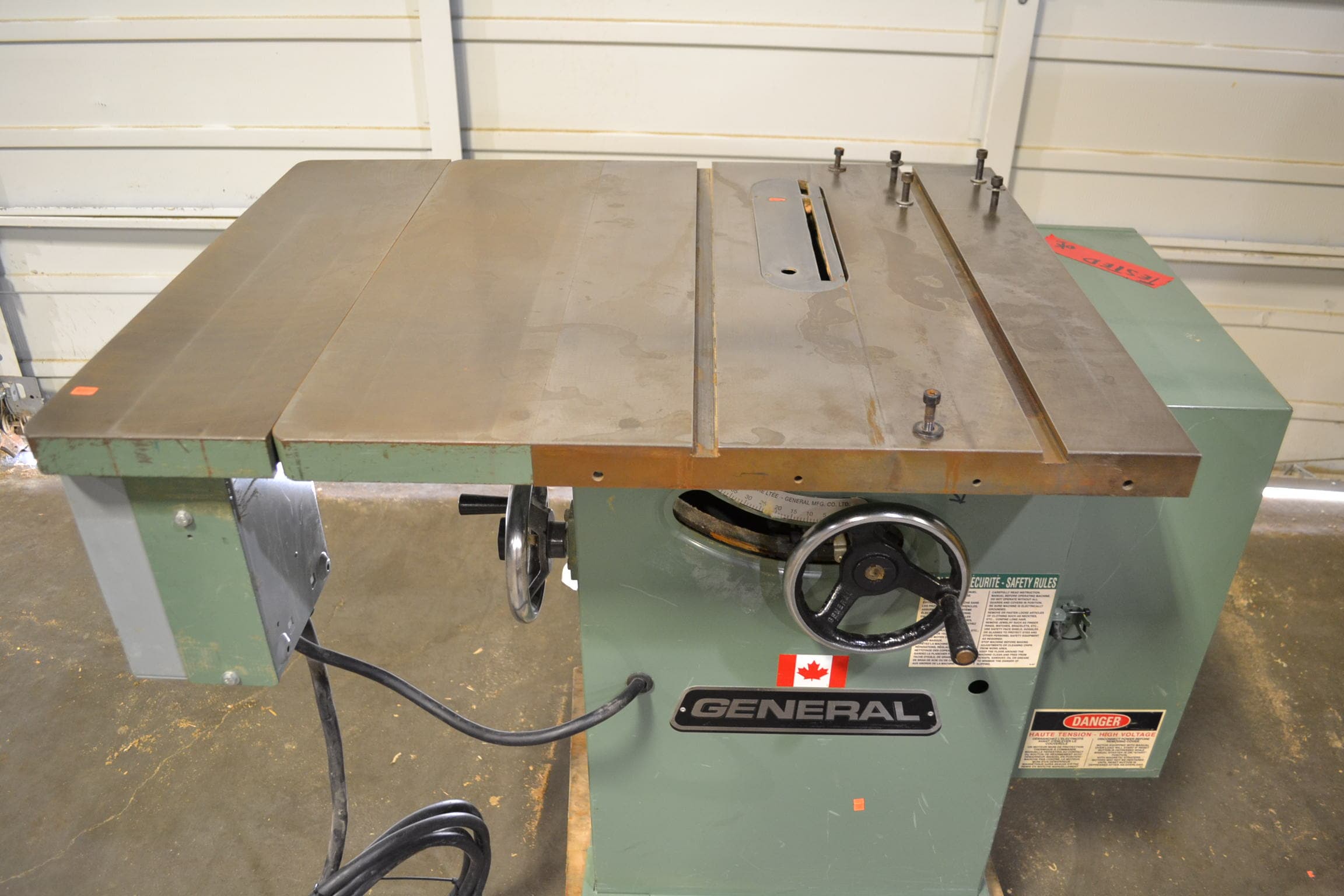 Used General 350 10" Table Saw Coast Machinery Group