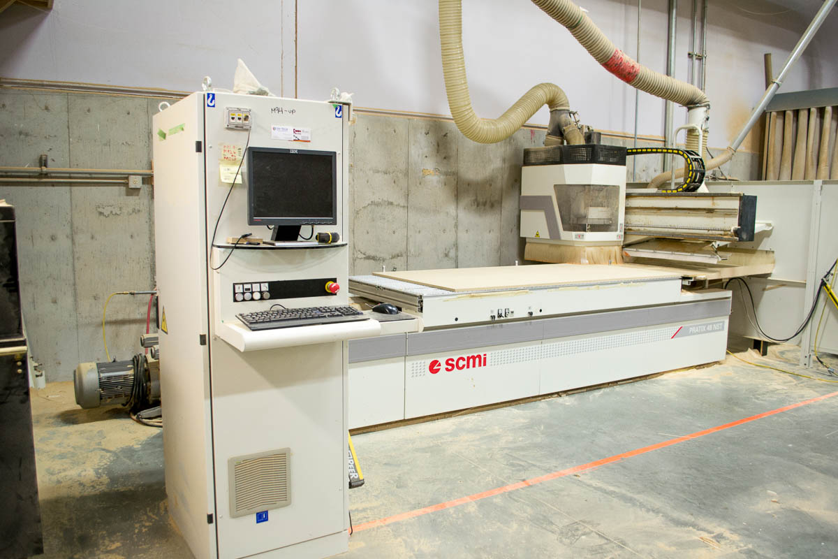 Used SCM Pratix 48NST CNC Nesting Machine Coast Machinery Group