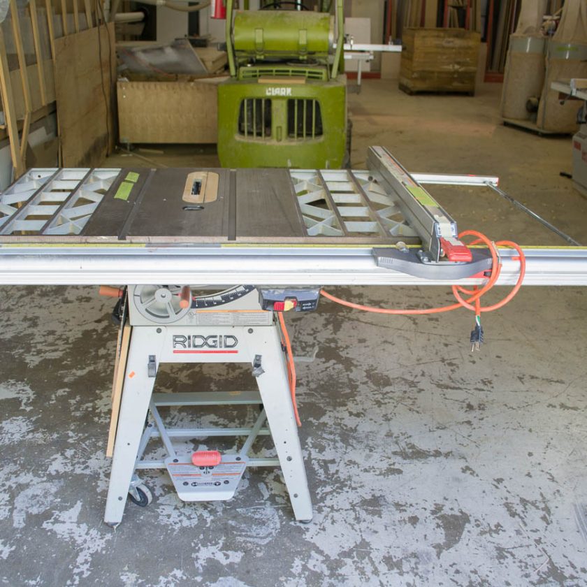 Used Ridgid TS3612 10" Belt Drive Table Saw Coast Machinery Group
