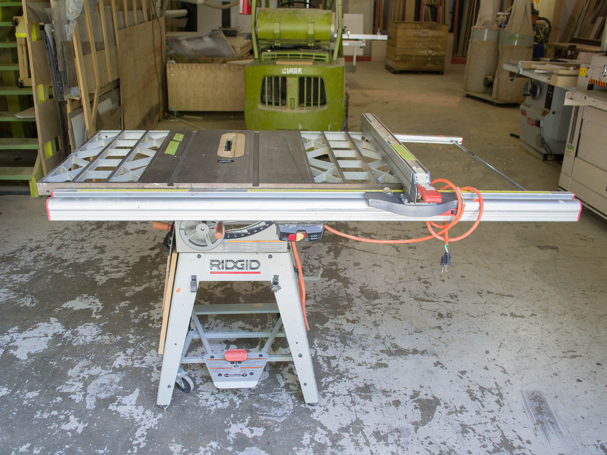 Used Ridgid Ts3612 10 Belt Drive Table Saw Coast Machinery Group