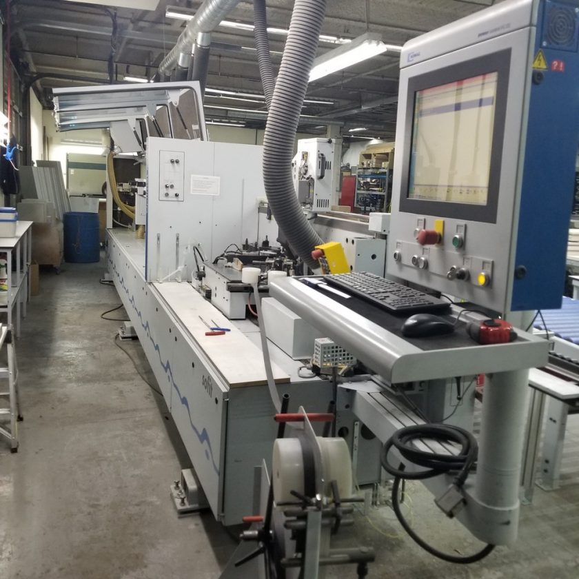 Used Homag Edgebander W/PUR Nordson Pur-Blu Melter System for sale.