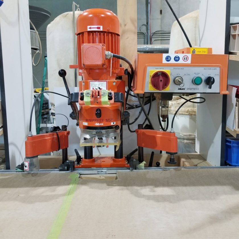 Used Blum Minipress Hinge Drill Coast Machinery Group
