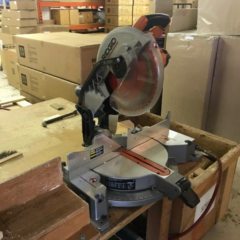 Used Ridgid R4120 Saw, 12Inch Compound Miter with Laser Coast