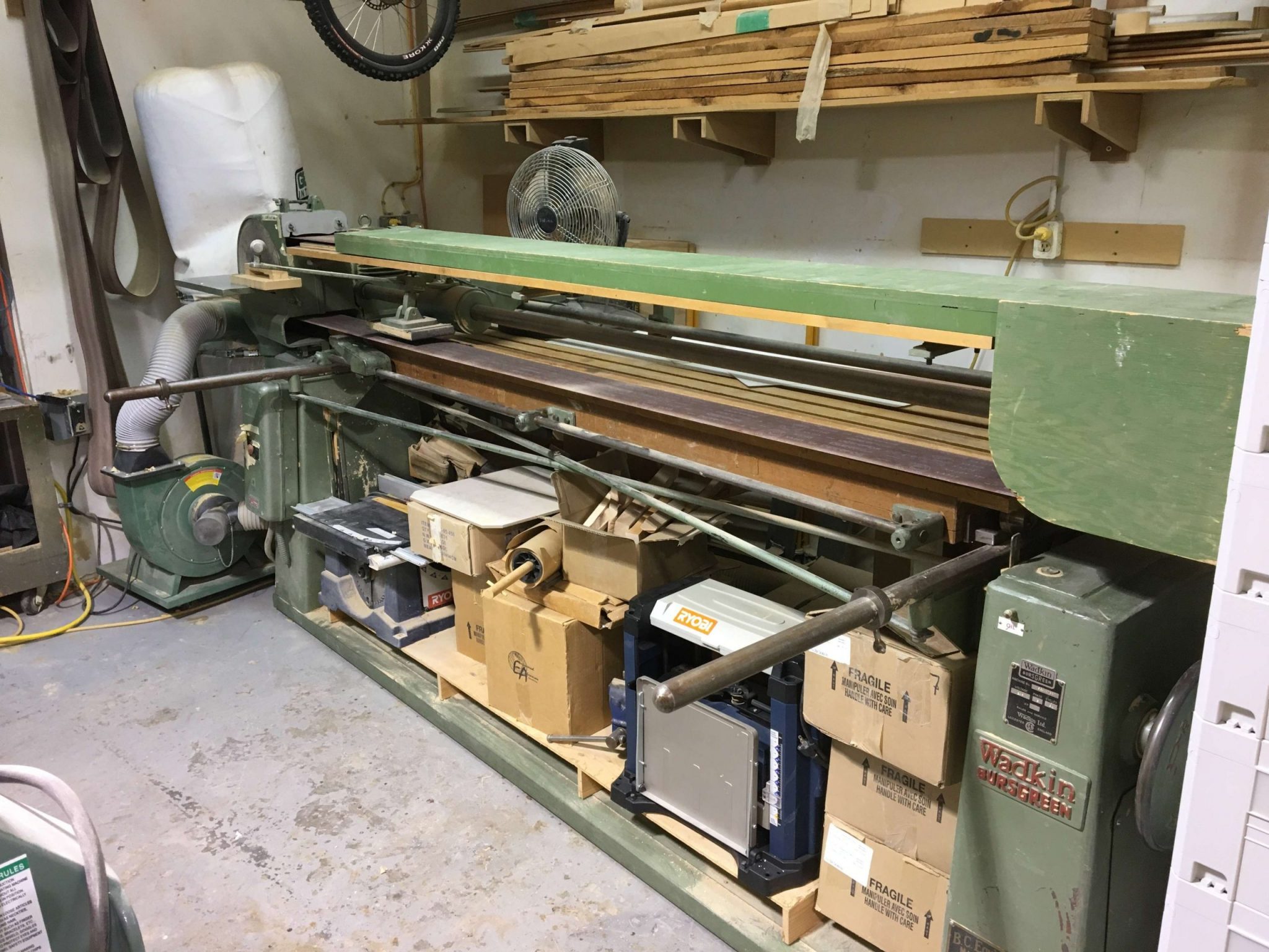Used Wadkin Bursgreen BGA Stroke Sander Coast Machinery Group
