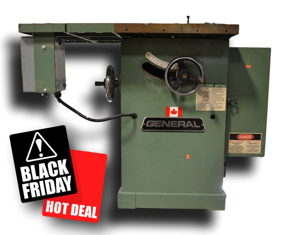 Used General 350 10" Table Saw Coast Machinery Group