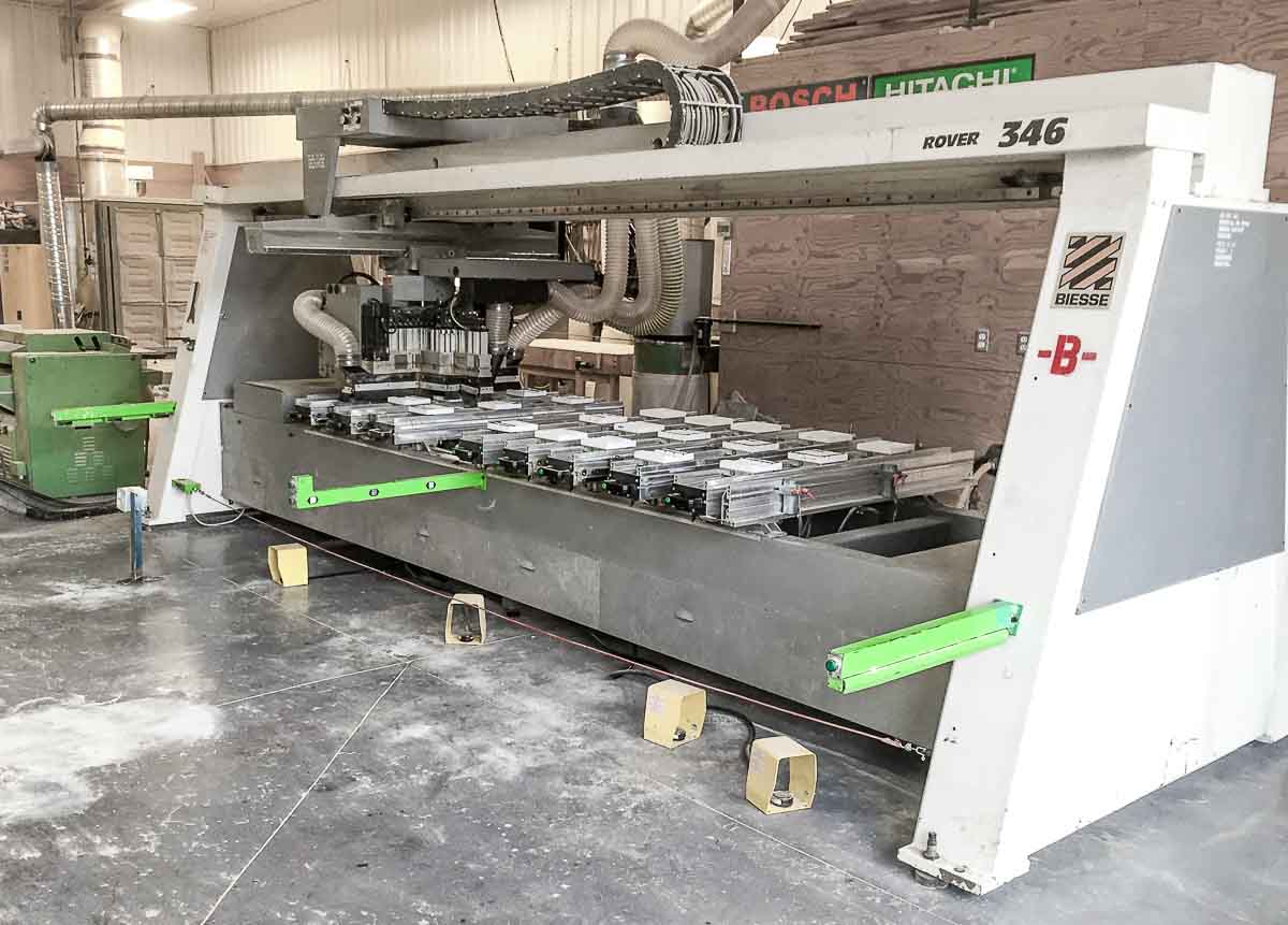 Used Biesse Rover 346 CNC Router Coast Machinery Group