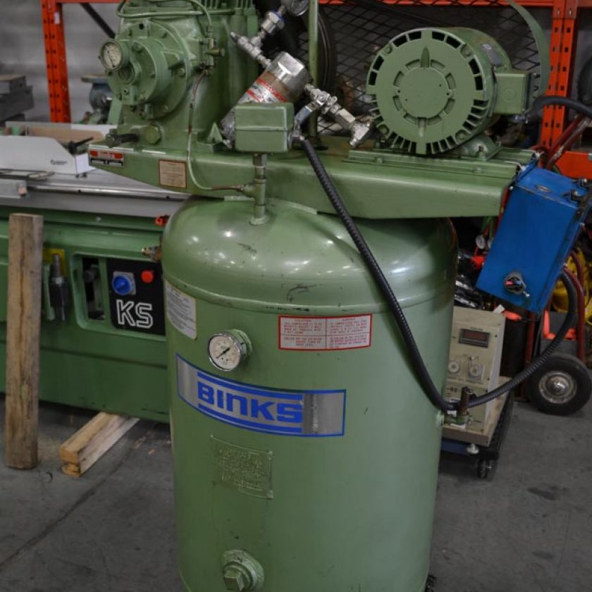 Used Binks 5HP Air Compressor Coast Machinery Group