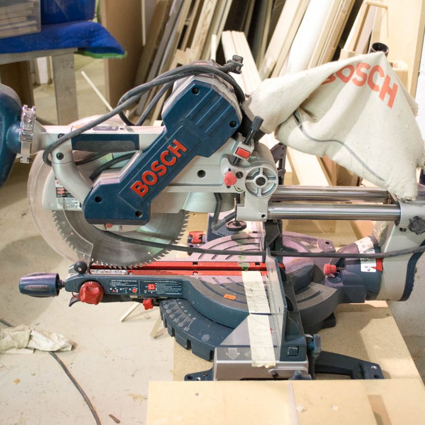Used Bosch 4410L 10" Dual Bevel Sliding Compound Miter Saw Coast