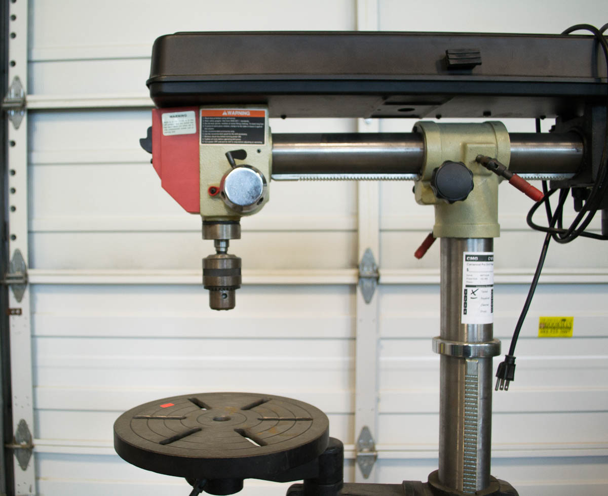 Used Canwood Pro Drill Radial Press with Variable Swing Coast