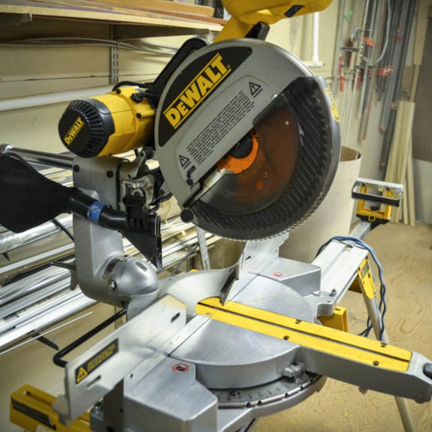 Used DEWALT DW708 12Inch DoubleBevel Sliding Compound Miter Saw