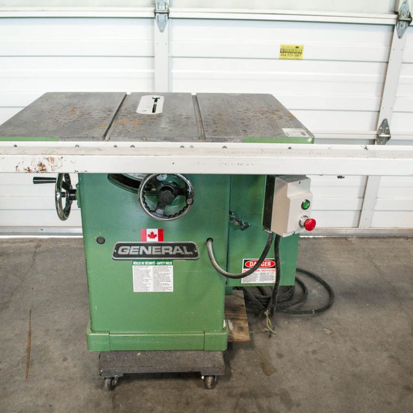 Used General 350R 10" Table Saw Coast Machinery Group