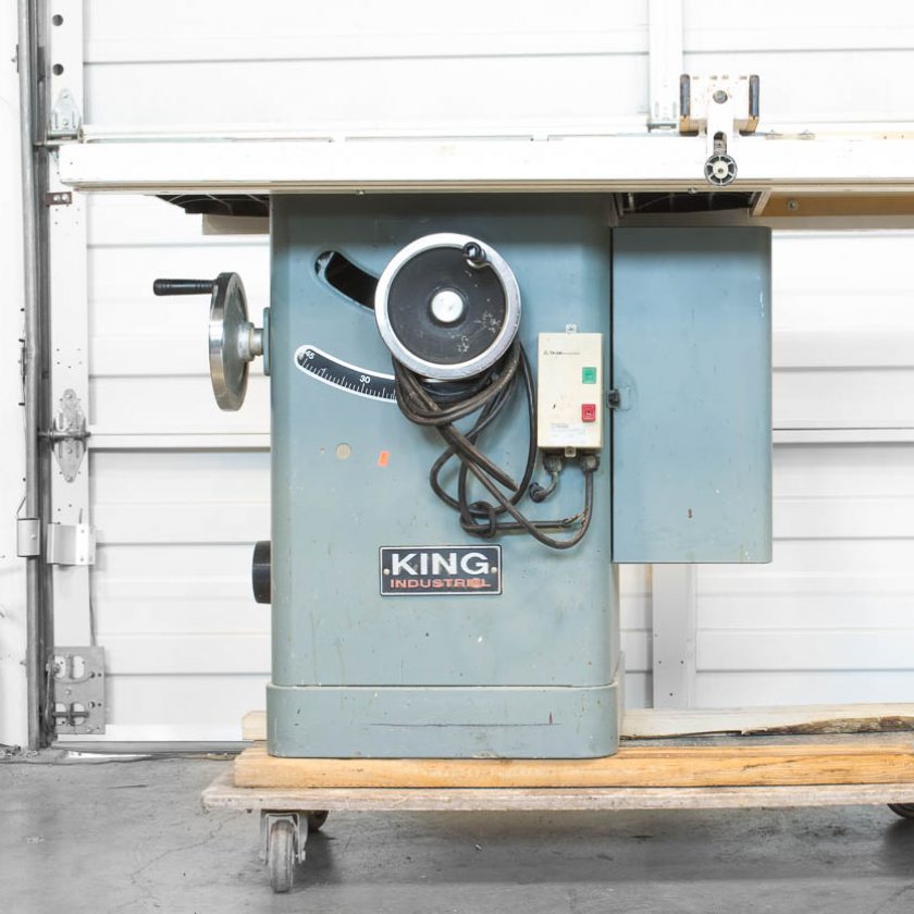 Used King Industrial 10" Table Saw Coast Machinery Group