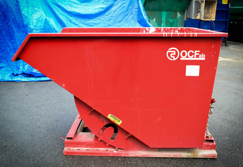 Used OCFab Self Dumping Forklift Hopper Coast Machinery Group