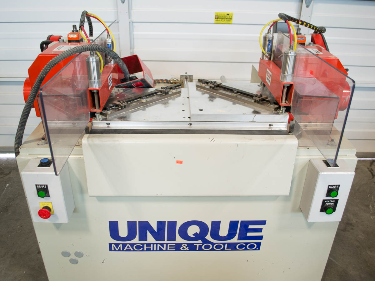 Used Unique 313 Finger Joint Miter Machine Coast Machinery Group