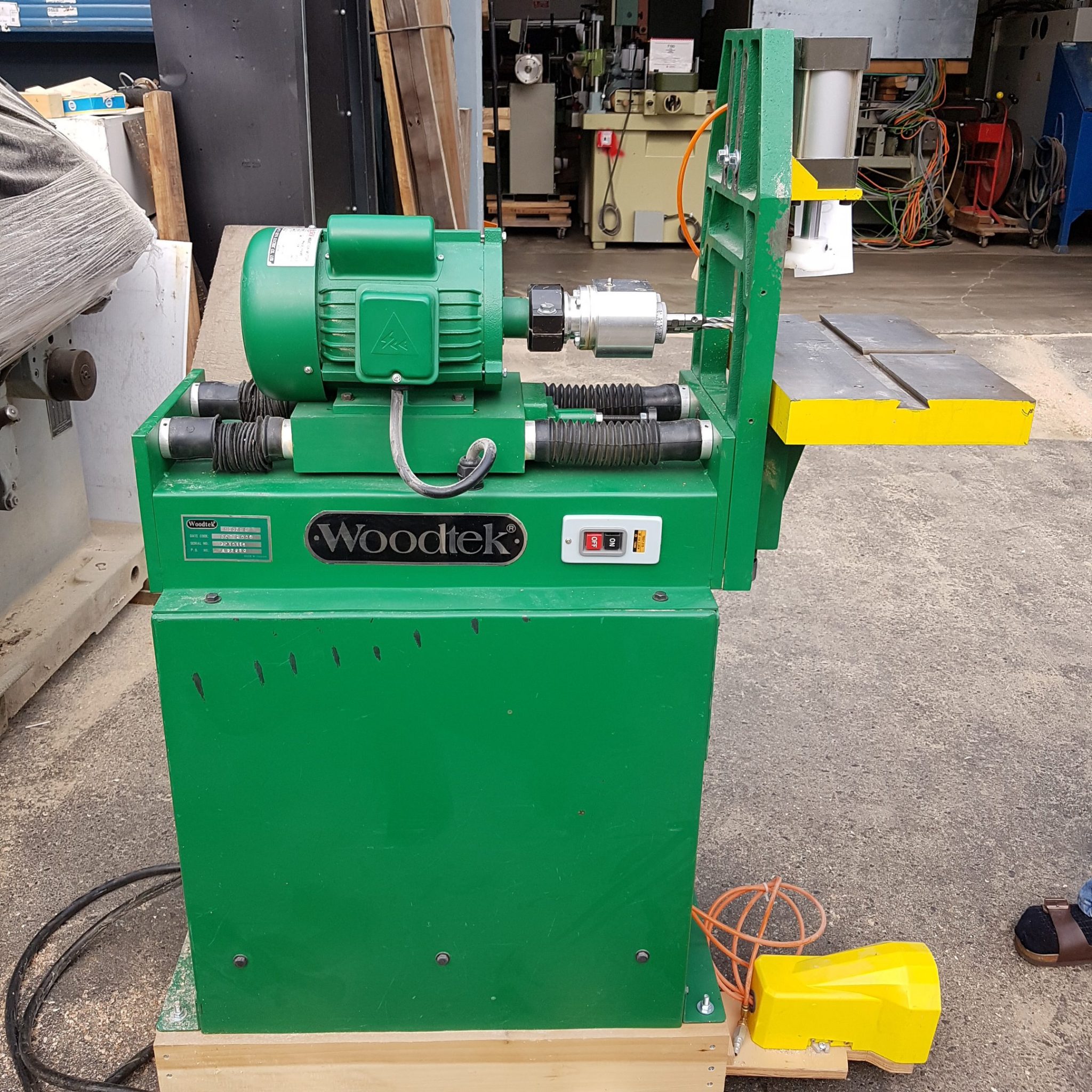 Used Woodteck Double Spindle Horizontal Drill Coast Machinery Group