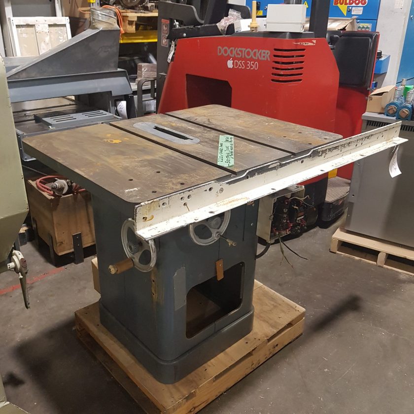 Used Single Phase Delta Table Saw Coast Machinery Group