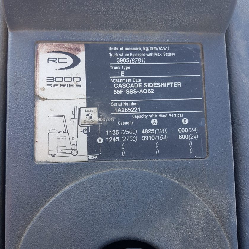 crown rc 3000 forklift