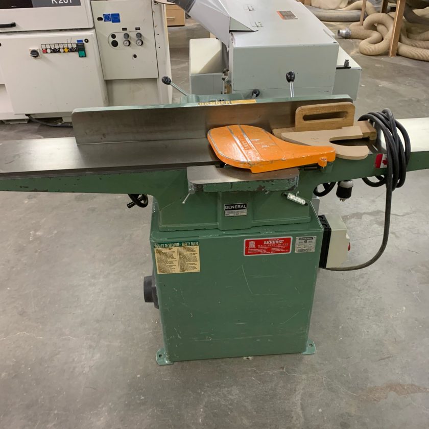 Used General Canada 8" Jointer Coast Machinery Group