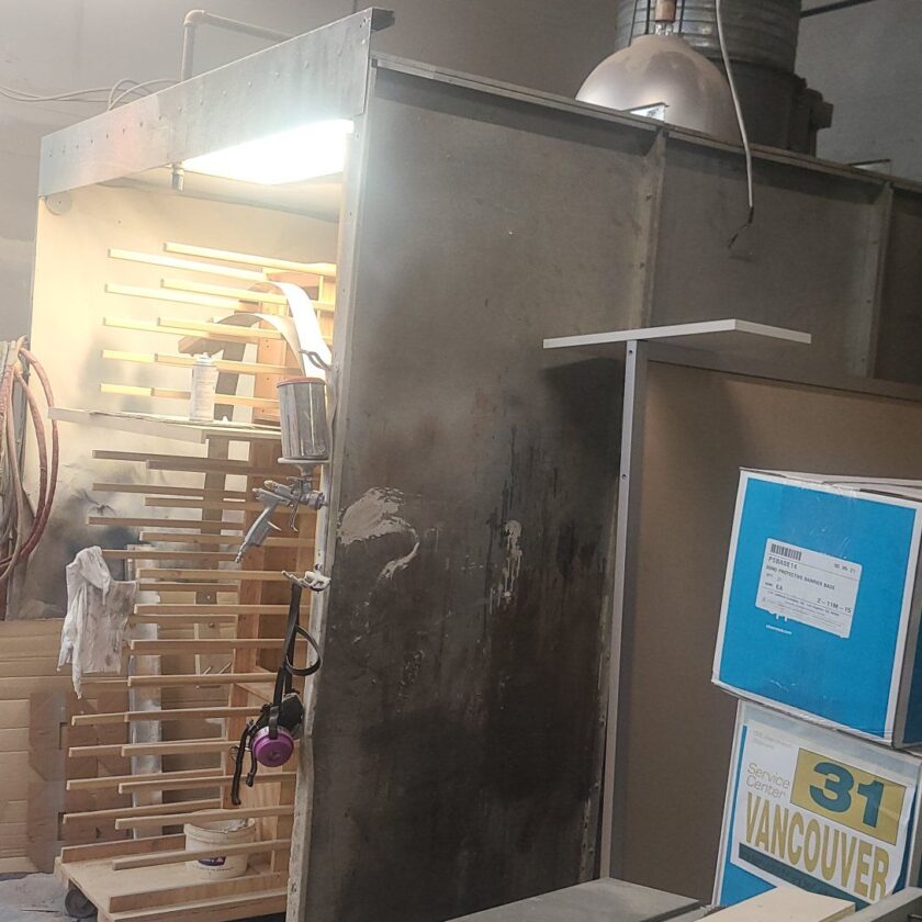 Used Spray Systems Paint Booth w/ Fire Suppression Coast Machinery Group