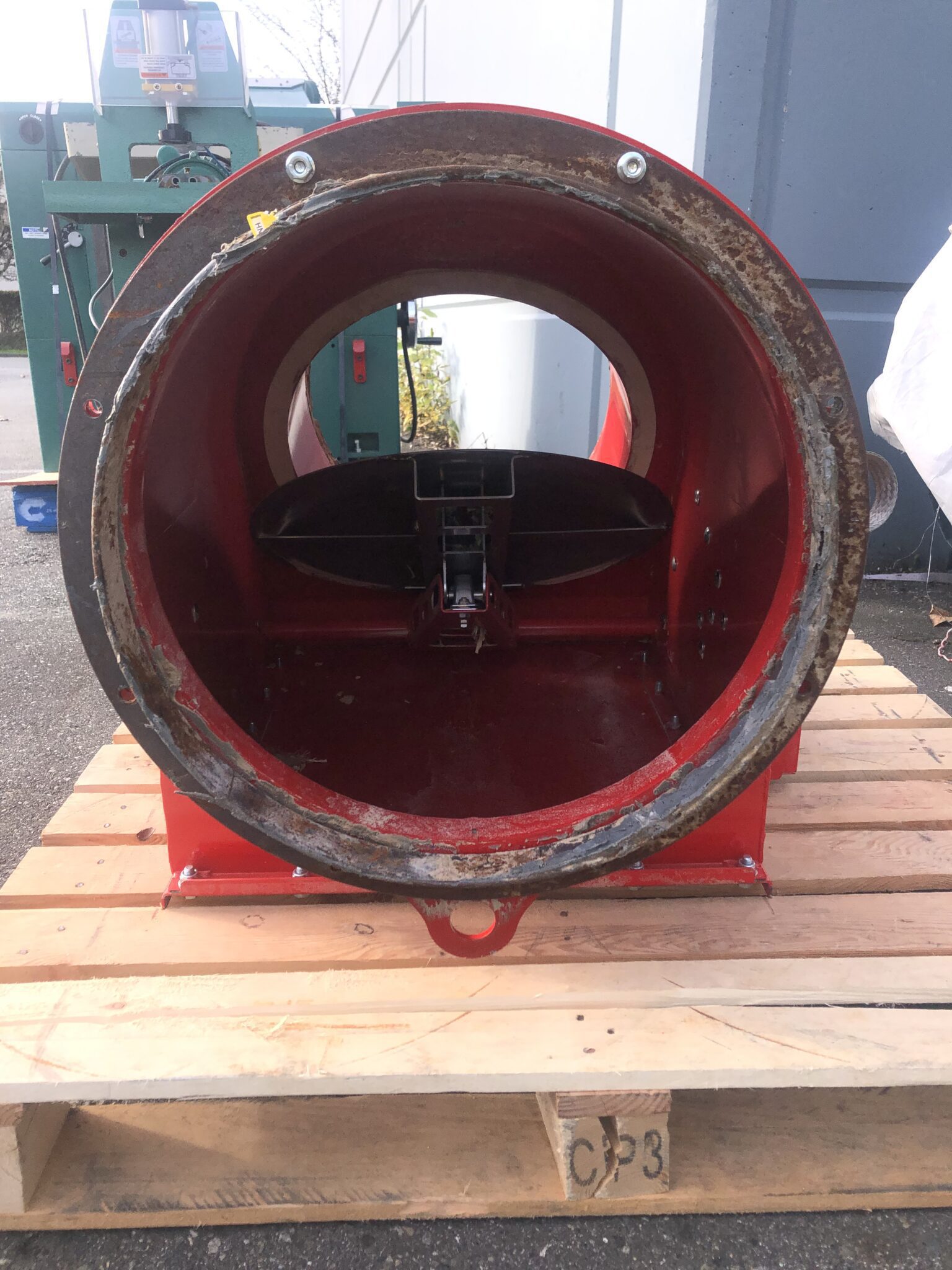 Used Dust Collector Inlet Isolation Damper 18" Coast Machinery Group