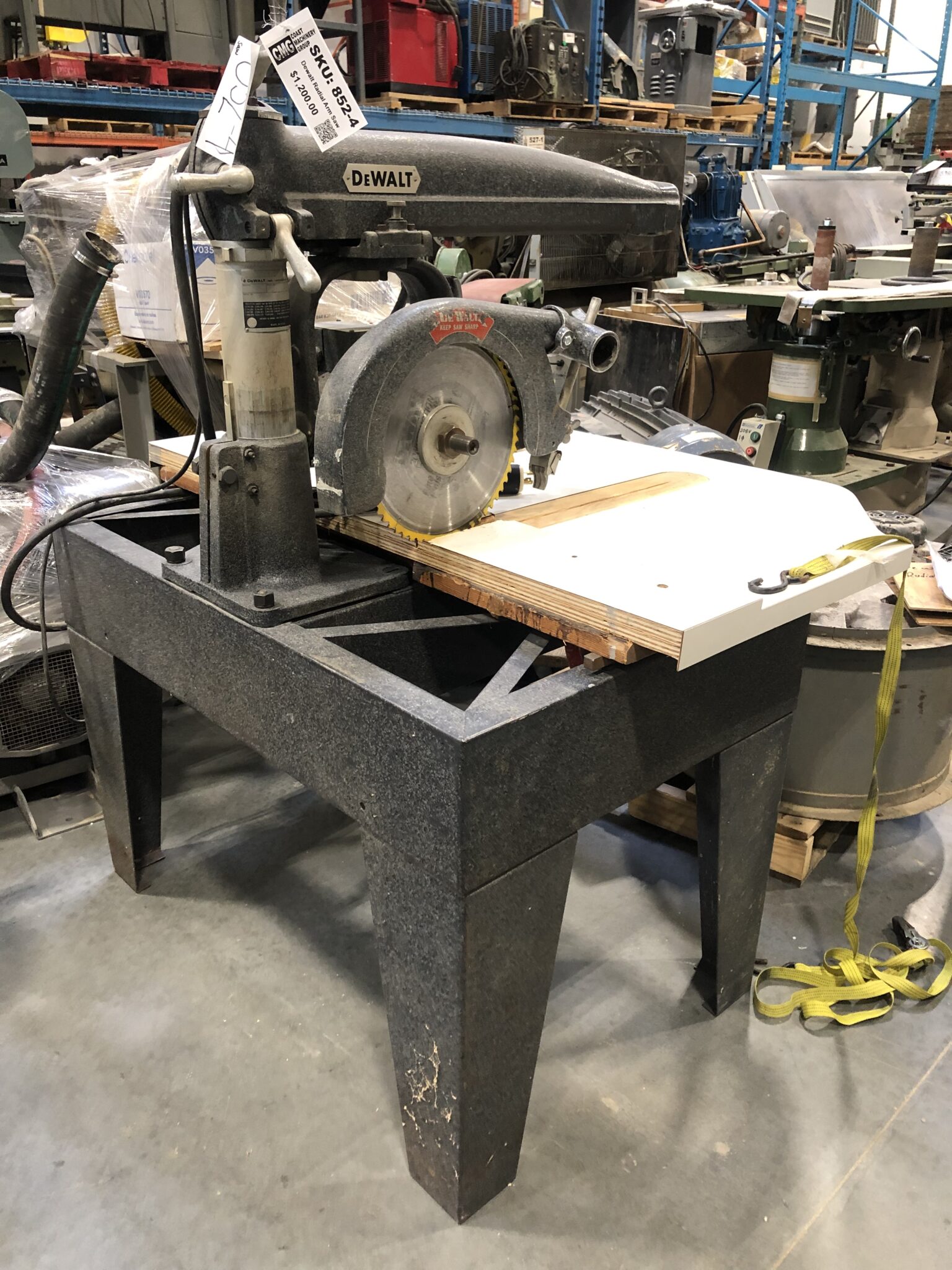 Used Dewalt Radial Arm Saw – Coast Machinery Group