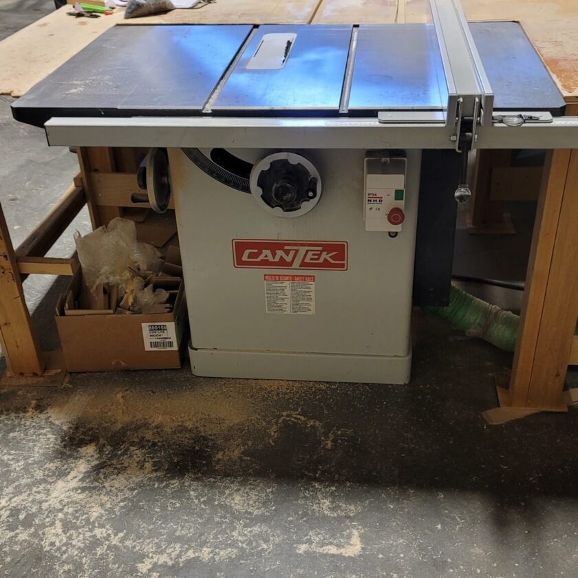 Used Cantek 5 HP Table Saw Coast Machinery Group