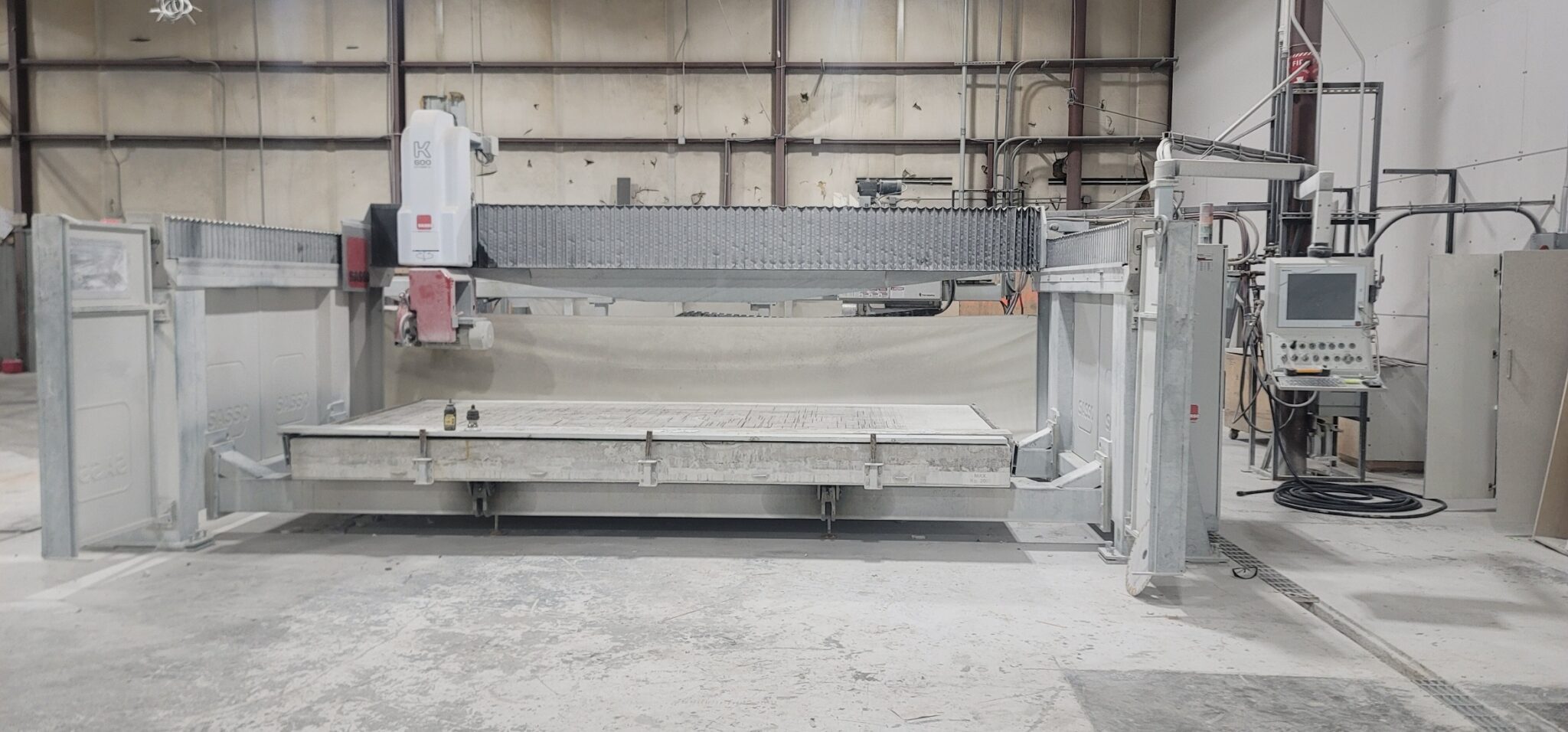 Used Sasso K600 Extreme XL 5 Axis CNC Bridge Saw – Coast Machinery