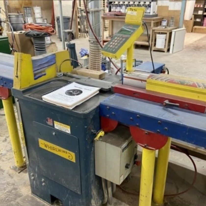 Used Whirlwind Upcut saw with Tiger Stop Fence Coast Machinery Group