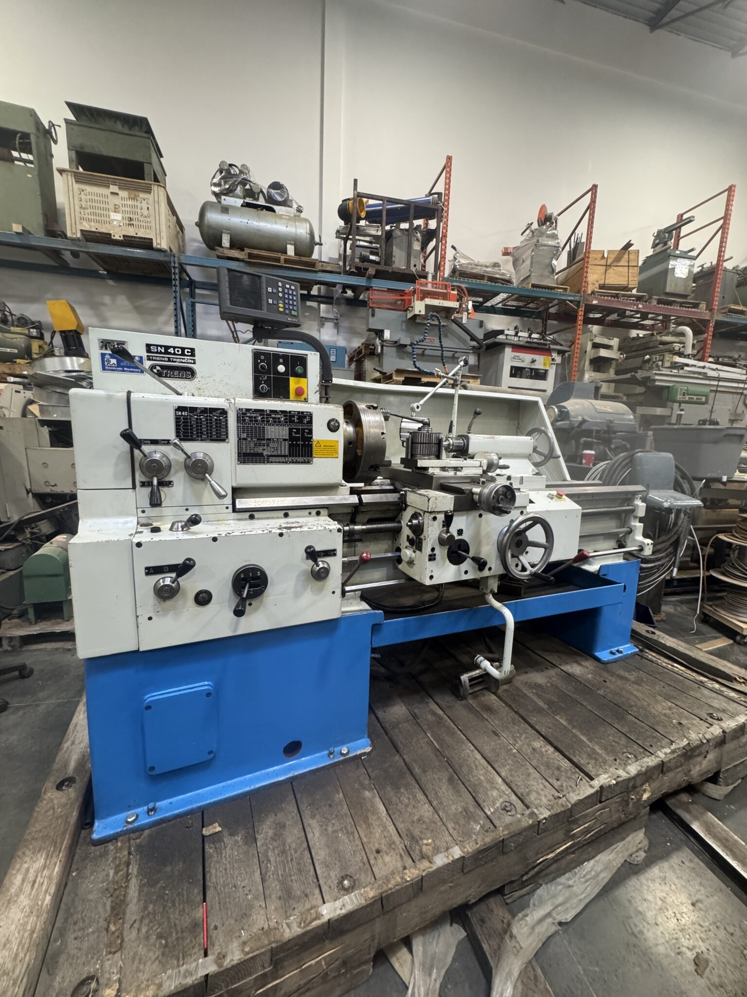 Used Trens SN 40 C Lathe – Coast Machinery Group