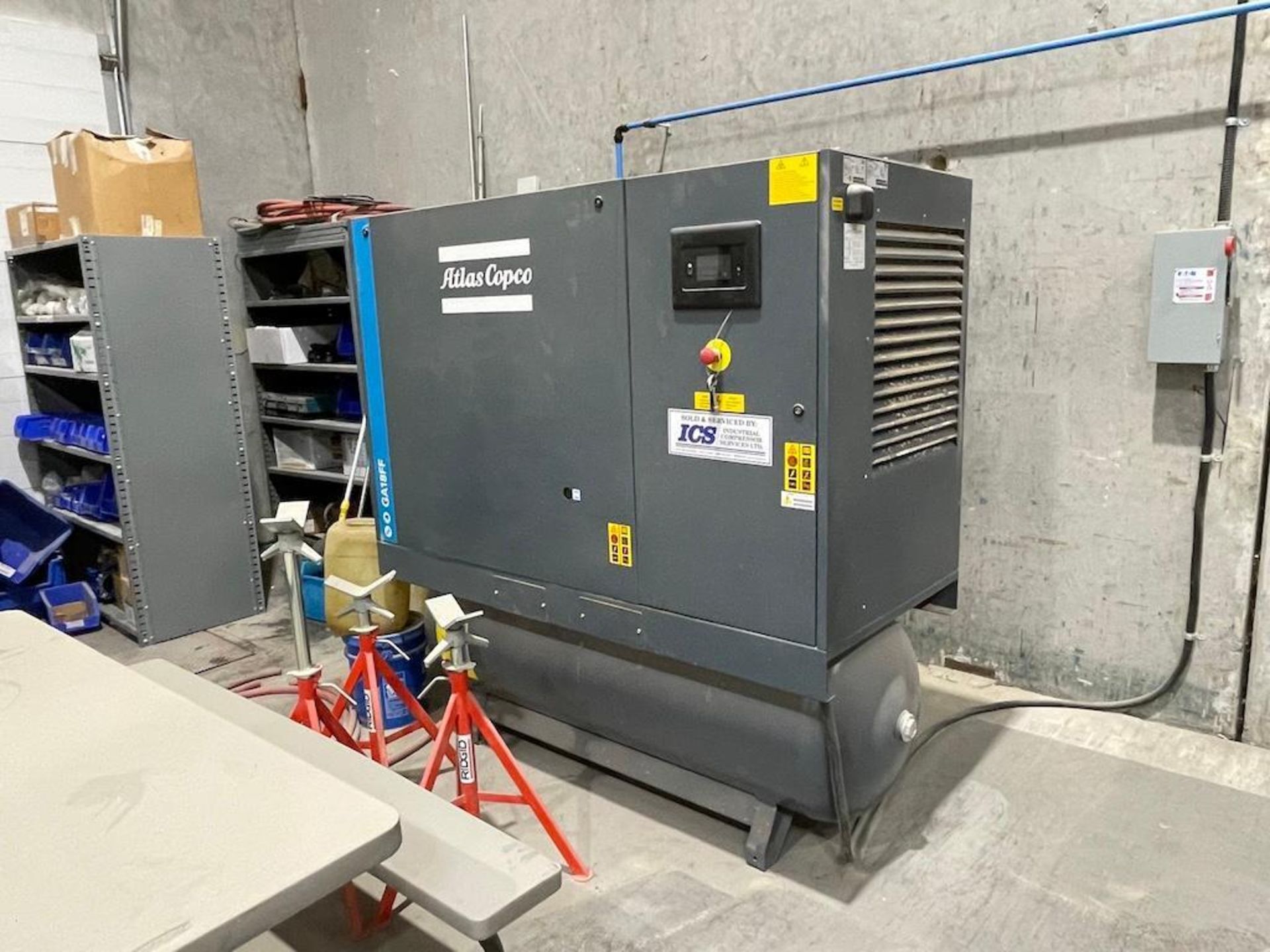 Used Atlas Copco 25 HP Screw Compressor – Coast Machinery Group