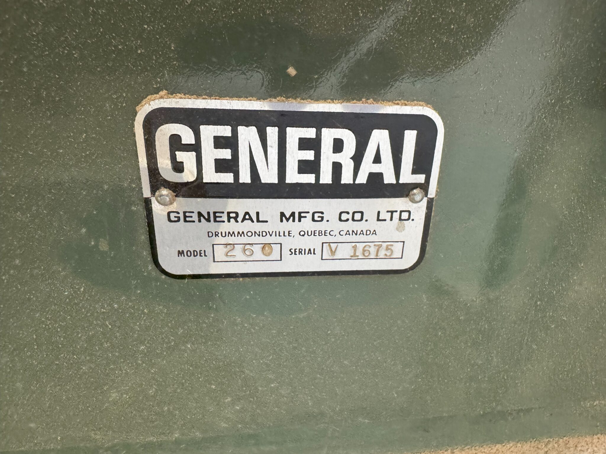 フィル・グリーンウッド ボーダーカントリー1980年 Used General 260 Wood Lathe – Coast Machinery Group