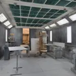Used Closed Paint Booth for sale