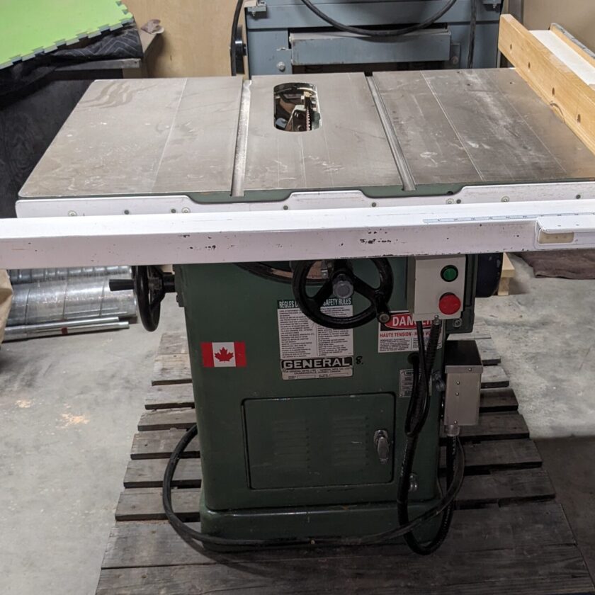 Used General 350 Table Saw Coast Machinery Group